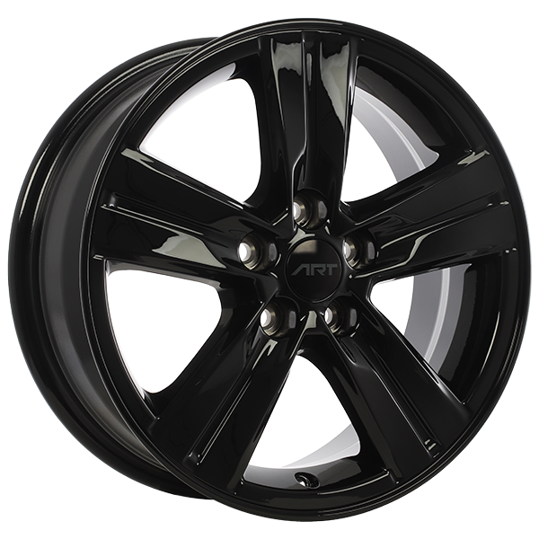 Art Replica Wheels - Replica 317 - Black - Gloss Black - 16" x 6.5", 38 Offset, 5x105 (Bolt pattern), 56.6mm HUB