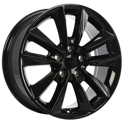 Art Replica Wheels - Replica 321 - Black - Gloss Black - 17" x 7", 47 Offset, 5x114.3 (Bolt pattern), 67.1mm HUB