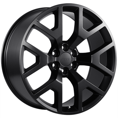 Art Replica Wheels - Replica 54 - Black - Satin Black - 20" x 9", 27 Offset, 6x139.7 (Bolt pattern), 77.8mm HUB