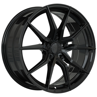 DAI Alloys - Conceptor - Black - Gloss Black - 18" x 8", 40 Offset, 5x114.3 (Bolt pattern), 73.1mm HUB