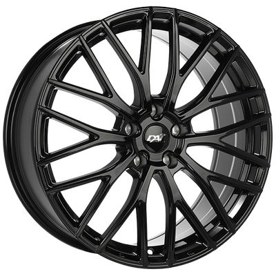 DAI Alloys - Rennsport - Black - Gloss Black - 17" x 7", 40 Offset, 5x105 (Bolt pattern), 56.6mm HUB