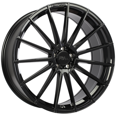 720 Form - FF12 - Black - Gloss Black - 22" x 9", 40 Offset, 5x108 (Bolt pattern), 63.40mm HUB