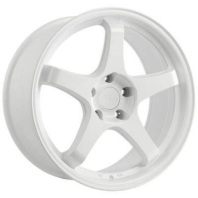 720 Form - FF6 - White - Satin White - 18" x 8.5", 35 Offset, 5x114.3 (Bolt pattern), 73.10mm HUB