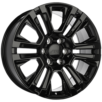Art Replica Wheels - REPLICA 216 - Black - Gloss Black - 20" x 9", 24 Offset, 6x139.7 (Bolt pattern), 77.80mm HUB