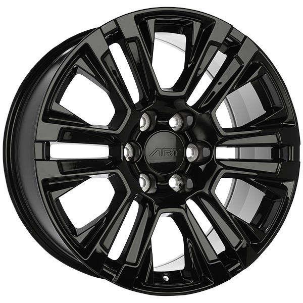 Art Replica Wheels - REPLICA 216 - Black - Gloss Black - 20" x 9", 24 Offset, 6x139.7 (Bolt pattern), 77.80mm HUB