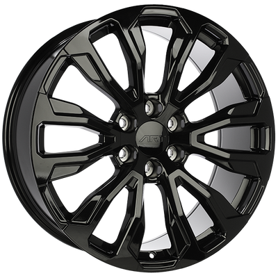 Art Replica Wheels - Replica 271 - Black - Gloss Black - 22" x 9", 31 Offset, 6x139.7 (Bolt pattern), 77.8mm HUB