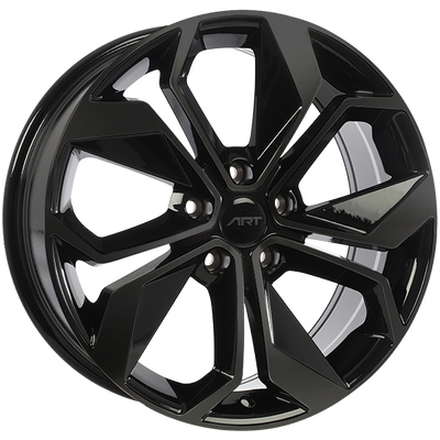 Art Replica Wheels - Replica 309 - Black - Gloss Black - 15" x 6.5", 42 Offset, 5x114.3 (Bolt pattern), 64.1mm HUB