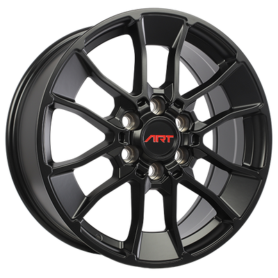 Art Replica Wheels - Replica 336 - Black - Satin Black - 20" x 8.5", 50 Offset, 6x139.7 (Bolt pattern), 95.1mm HUB