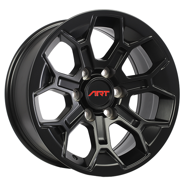 Art Replica Wheels - Replica 337 - Black - Satin Black - 17" x 8", 5 Offset, 6x139.7 (Bolt pattern), 106.1mm HUB