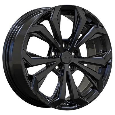 Art Replica Wheels - Replica 338 - Black - Gloss Black - 18" x 7", 35 Offset, 5x114.3 (Bolt pattern), 60.1mm HUB