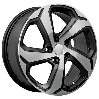 Art Replica Wheels - Replica 343 - Black - Gloss Black - Machined Face - 17" x 7", 35 Offset, 5x114.3 (Bolt pattern), 60.1mm HUB