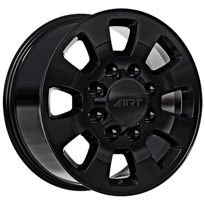 Art Replica Wheels - Replica 345 - Black - Gloss Black - 18" x 8", 44 Offset, 8x180 (Bolt pattern), 124.1mm HUB