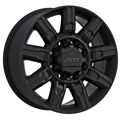 Art Replica Wheels - Replica 346 - Black - Satin Black - 20" x 8.5", 47 Offset, 8x180 (Bolt pattern), 124.1mm HUB