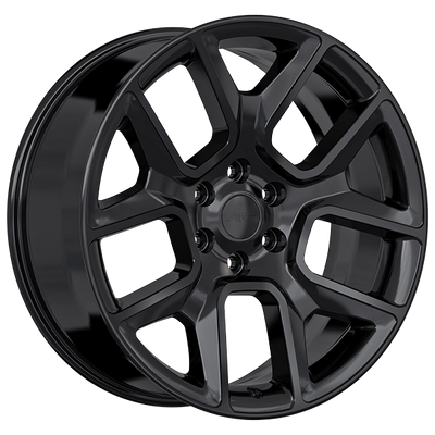 Art Replica Wheels - Replica 352 - Black - Satin Black - 22" x 9", 19 Offset, 6x139.7 (Bolt pattern), 77.8mm HUB