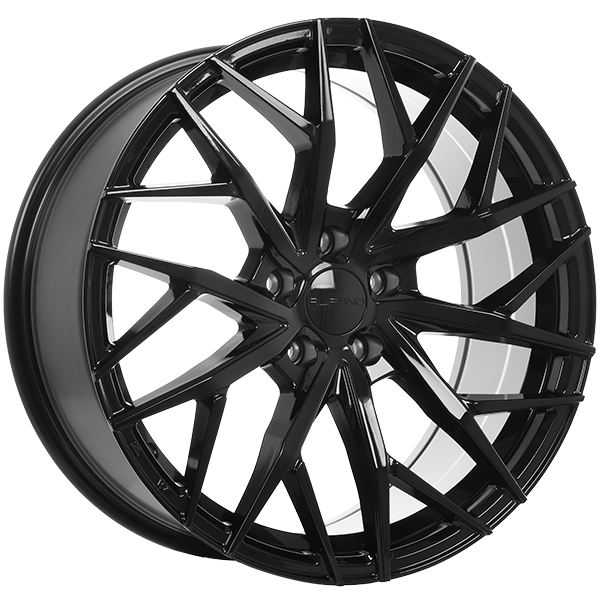 Ruffino Wheels - Atrax - Black - Gloss Black - 17" x 7.5", 39 Offset, 5x105 (Bolt pattern), 56.6mm HUB