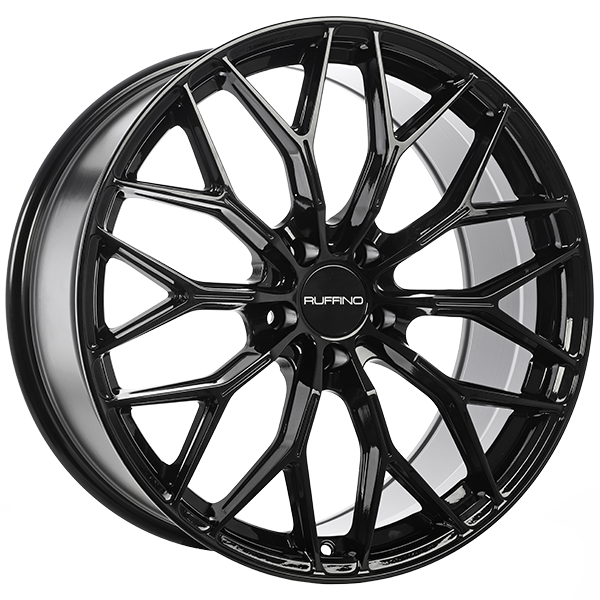 Ruffino Wheels - Class - Black - Gloss Black - 20" x 9", 35 Offset, 5x112 (Bolt pattern), 66.6mm HUB