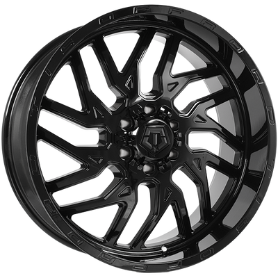 TIS Wheels - 544B - Black - Gloss Black - 22" x 10", -19 Offset, 6x135/139.7 (Bolt pattern), 108.10mm HUB