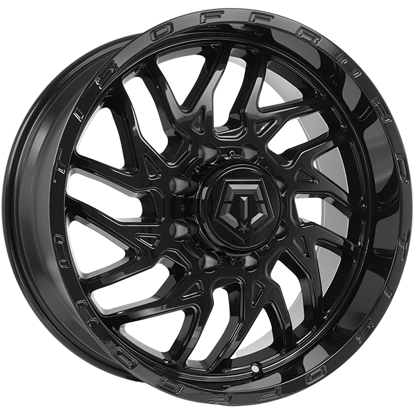 TIS Wheels - 544GB - Black - Gloss Black - 20" x 9", 17 Offset, 8x165.1 (Bolt pattern), 125.20mm HUB