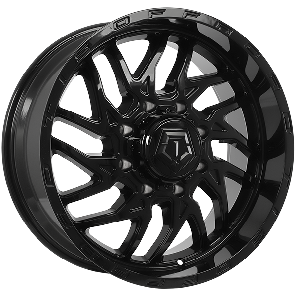 TIS Wheels - 544GB - Black - Gloss Black - 20" x 9", 17 Offset, 8x180 (Bolt pattern), 124.30mm HUB