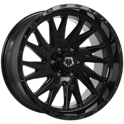 TIS Wheels - 547B - Black - Gloss Black - 20" x 10", -19 Offset, 6x139.7 (Bolt pattern), 106.10mm HUB