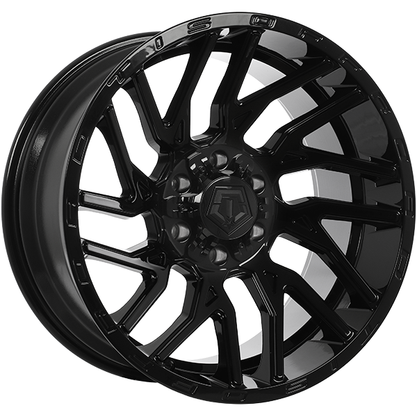 TIS Wheels - 554B - Black - Gloss Black - 20" x 10", -19 Offset, 6x135/139.7 (Bolt pattern), 108.10mm HUB