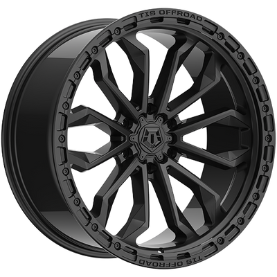 TIS Wheels - 556SB - Black - Satin Black - 20" x 9", 18 Offset, 6x135 (Bolt pattern), 87.10mm HUB