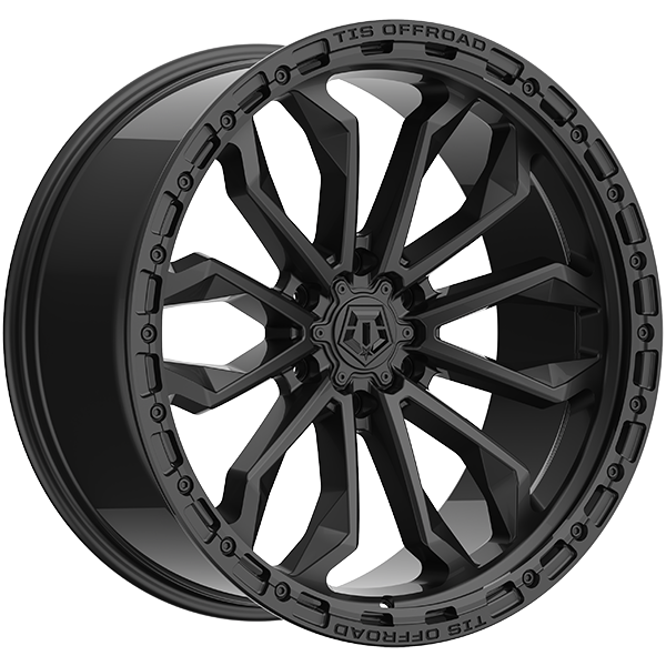 TIS Wheels - 556SB - Black - Satin Black - 20" x 9", 18 Offset, 6x135 (Bolt pattern), 87.10mm HUB