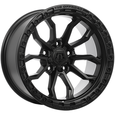 TIS Wheels - 556SB - Black - Satin Black - 17" x 9", -13 Offset, 5x127 (Bolt pattern), 71.50mm HUB