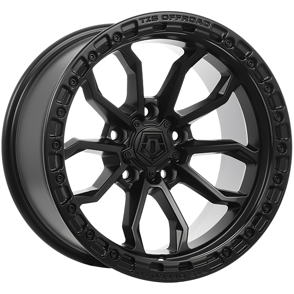 TIS Wheels - 556SB - Black - Satin Black - 17" x 9", -13 Offset, 5x127 (Bolt pattern), 71.50mm HUB