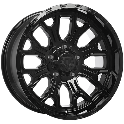 TIS Wheels - 560B - Black - Gloss Black - 20" x 10", -19 Offset, 5x139.7/150 (Bolt pattern), 110.10mm HUB