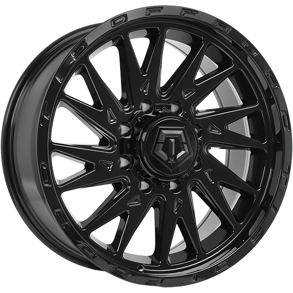 TIS Wheels - 547B - Black - Gloss Black - 24" x 12", -44 Offset, 8x165.1 (Bolt pattern), 125.2mm HUB