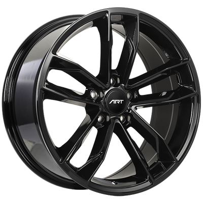 Art Replica Wheels - Replica 129 - Black - Gloss Black - 20" x 9", 25 Offset, 5x112 (Bolt pattern), 66.5mm HUB