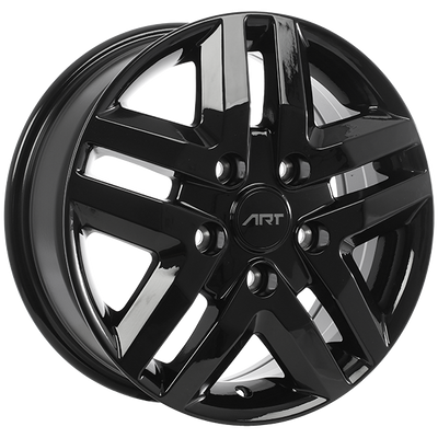 Art Replica Wheels - Replica 217 - Black - Gloss Black - 16" x 6", 68 Offset, 5x130 (Bolt pattern), 78.1mm HUB