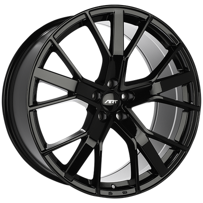 Art Replica Wheels - Replica 224 - Black - Gloss Black - 20" x 9", 25 Offset, 5x112 (Bolt pattern), 66.5mm HUB