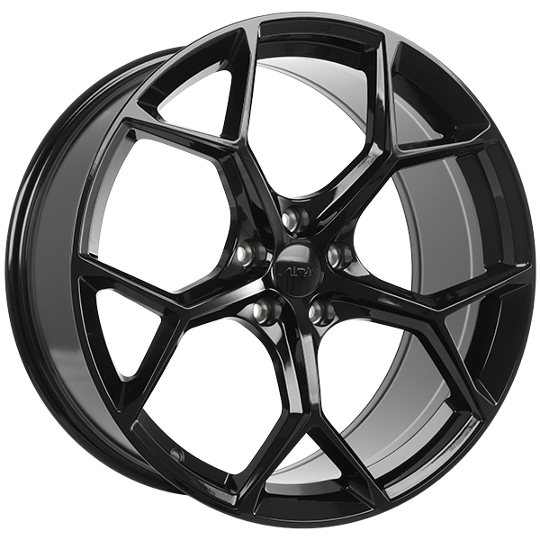 Art Replica Wheels - Replica 318 - Black - Gloss Black - 19" x 8.5", 25 Offset, 5x112 (Bolt pattern), 66.5mm HUB
