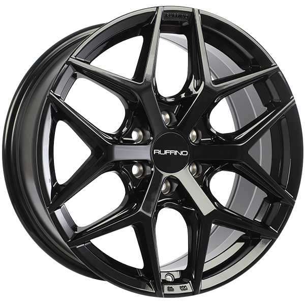 Ruffino Wheels - DEMON - Black - Black Magic - 20" x 9", 35 Offset, 6x132 (Bolt pattern), 74.5mm HUB