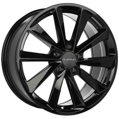Ruffino Wheels - REACTOR - Black - Gloss Black - 19" x 8.5", 35 Offset, 5x114.3 (Bolt pattern), 67.1mm HUB