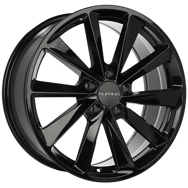 Ruffino Wheels - REACTOR - Black - Gloss Black - 20" x 9", 35 Offset, 5x114.3 (Bolt pattern), 67.10mm HUB