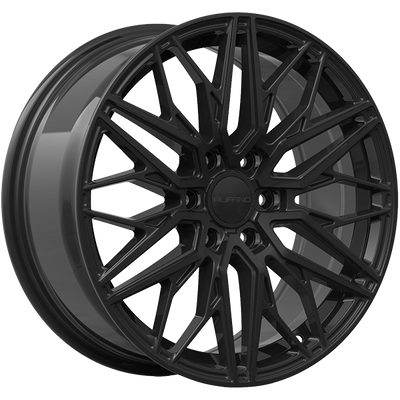 Ruffino Wheels - LUXE - Black - Gloss Black - 18" x 8", 45 Offset, 6x120 (Bolt pattern), 67.1mm HUB