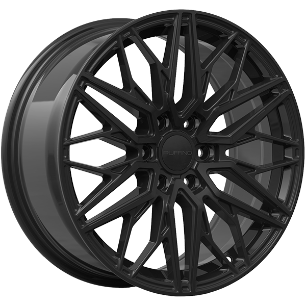 Ruffino Wheels - LUXE - Black - Gloss Black - 18" x 8", 45 Offset, 6x120 (Bolt pattern), 67.1mm HUB