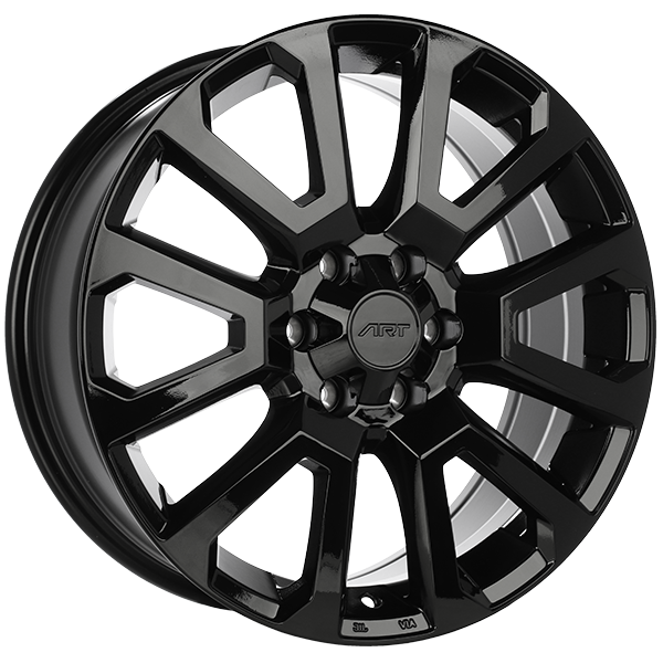 Art Replica Wheels - Replica 256 - Black - Gloss Black - 17" x 7.5", 45 Offset, 6x139.7 (Bolt pattern), 95.1mm HUB