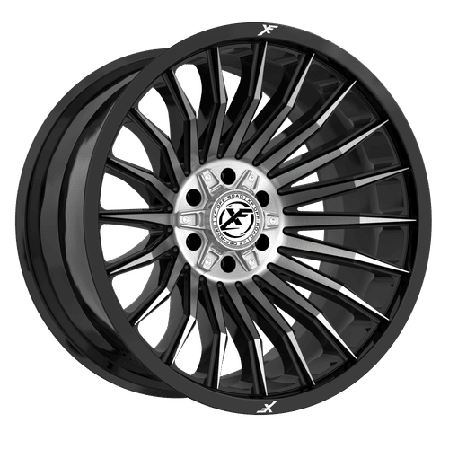 XF Off-Road - XF-231 - Black - Titanium Dark Tint - 20" x 9", 0 Offset, 8x165.1/180 (Bolt pattern), 125.2mm HUB