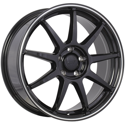 Dai Alloys - REV - Black - Gloss Black - Machined Lip - 15" x 6", 40 Offset, 5x114.3 (Bolt pattern), 67.1mm HUB
