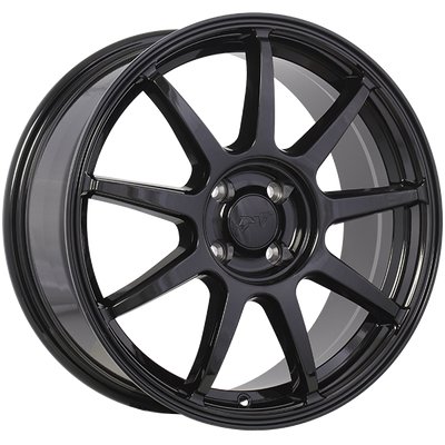 Dai Alloys - REV - Black - Gloss Black - 17" x 7.5", 40 Offset, 4x100 (Bolt pattern), 73.1mm HUB