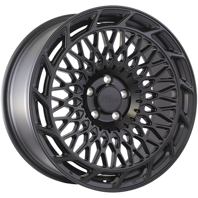 720 Form - FF20 - Black - Satin Black - 19" x 8.5", 35 Offset, 5x112 (Bolt pattern), 66.6mm HUB