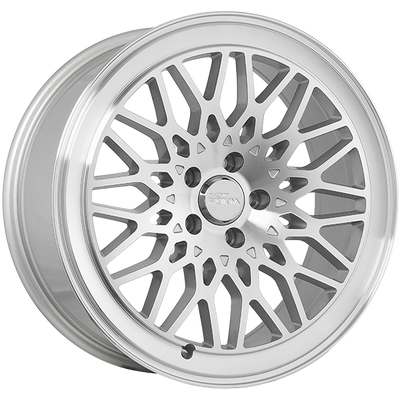720 Form - FF21 - Silver - Silver - Machined Face - 19" x 8.5", 36 Offset, 5x114.3 (Bolt pattern), 73.1mm HUB