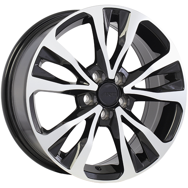 Art Replica Wheels - REPLICA 126 - Black - Gloss Black - Machined Face - 17" x 7", 35 Offset, 5x114.3 (Bolt pattern), 60.1mm HUB