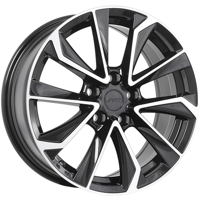 Art Replica Wheels - REPLICA 179 - Black - Gloss Black - Machined Face - 19" x 7.5", 35 Offset, 5x114.3 (Bolt pattern), 60.1mm HUB