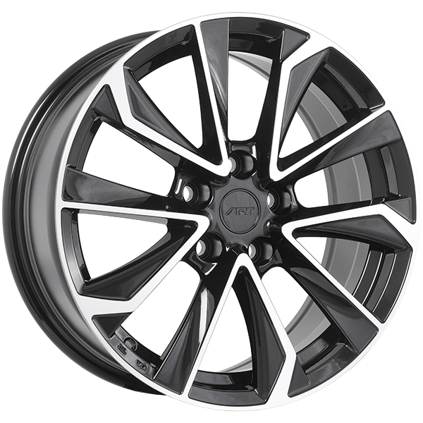 Art Replica Wheels - REPLICA 179 - Black - Gloss Black - Machined Face - 19" x 7.5", 35 Offset, 5x114.3 (Bolt pattern), 60.1mm HUB