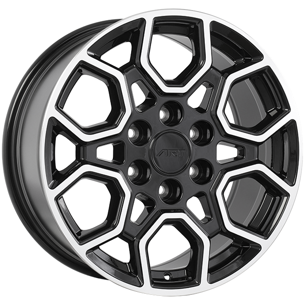 Art Replica Wheels - REPLICA 266 - Black - Gloss Black - Machined Face - 18" x 8", 35 Offset, 6x135 (Bolt pattern), 87.1mm HUB
